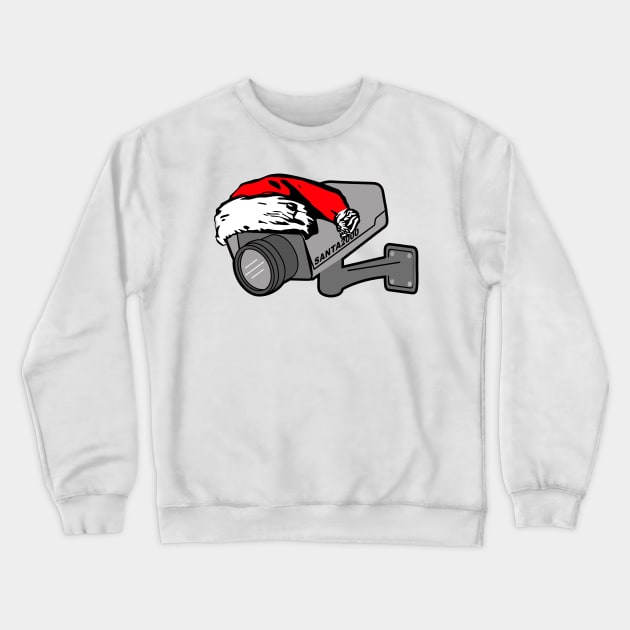 santa cam green (he knows when you are sleeping) Crewneck Sweatshirt by B0red
